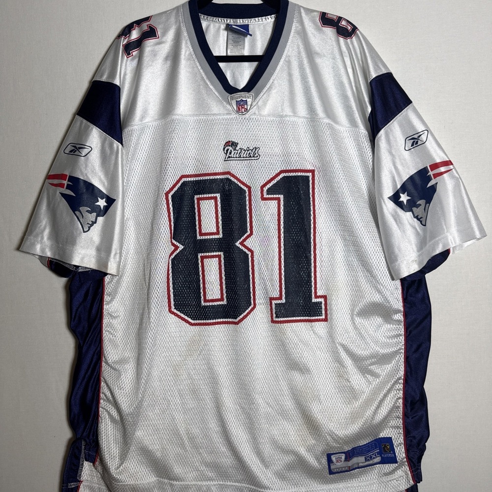 FADED New England Patriots Randy Moss #81 NFL Reebok Jersey 2XL Players In
